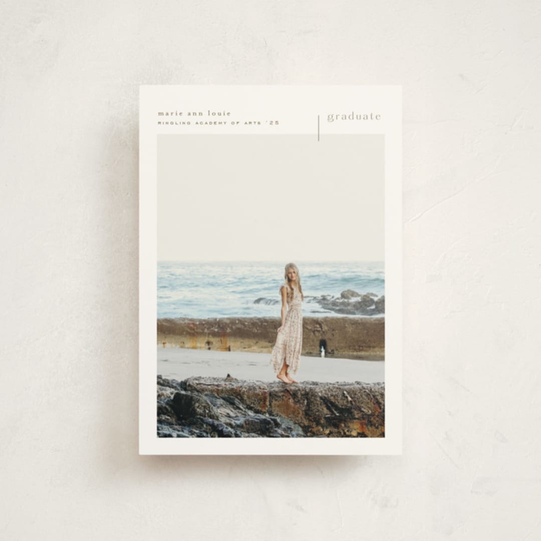 "Maine" - Graduation Announcements in Stone by chocomocacino - Front