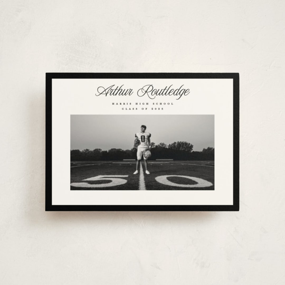 "Silo" - Graduation Announcements in Nero by Pati Cascino - Front