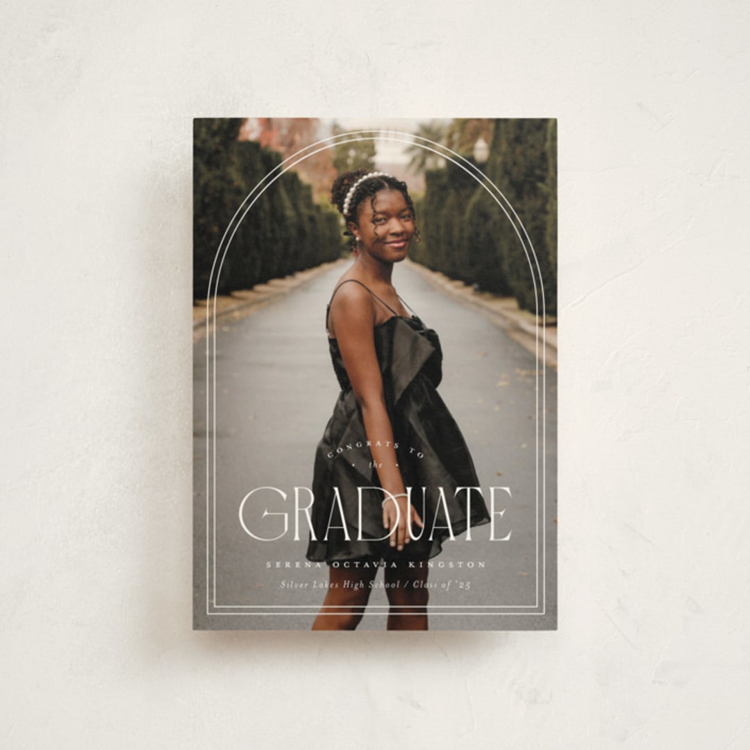 "Brilliant Day" - Graduation Announcements in Cotton by Carmia Jordaan - Front