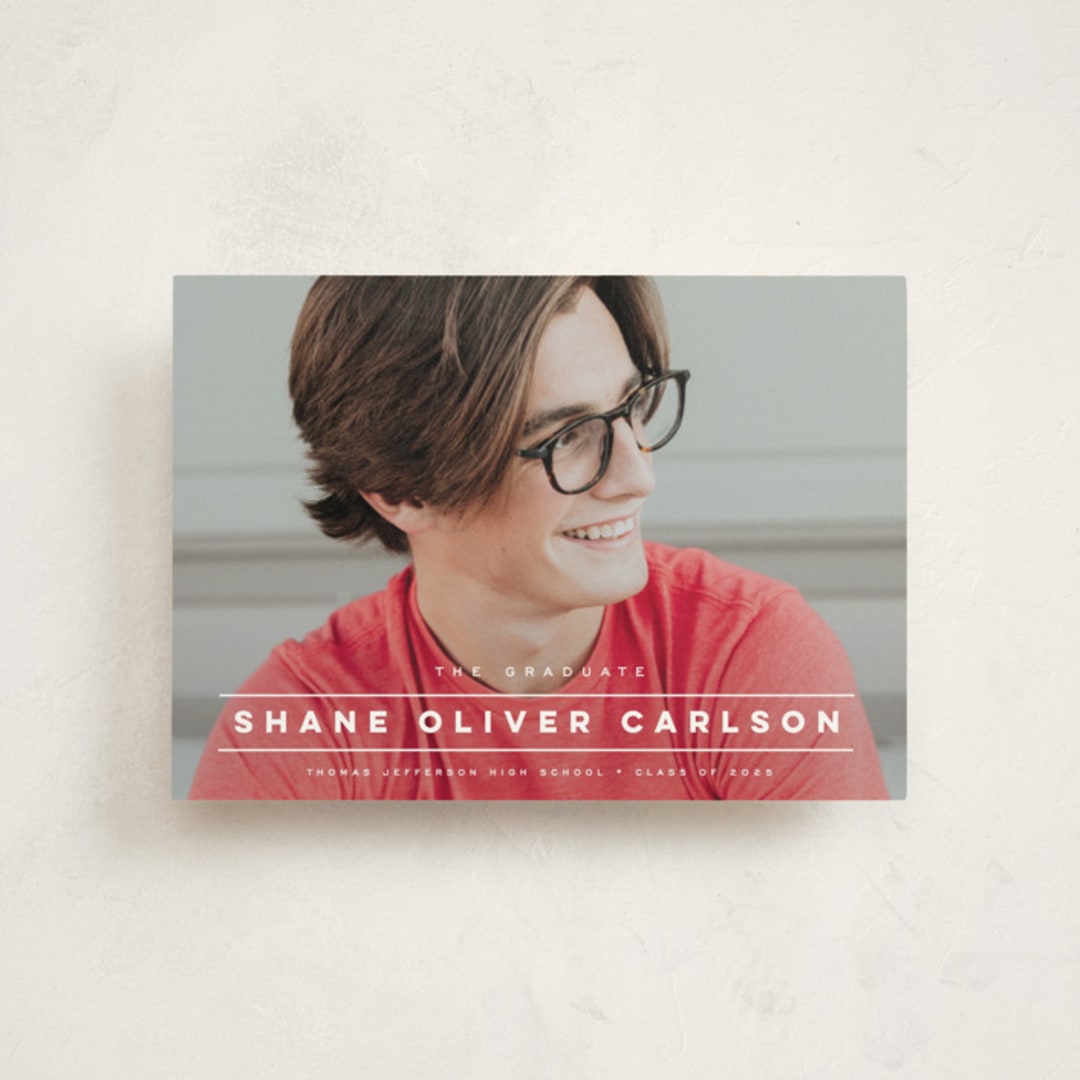 "headlined" - Graduation Announcements in Pearl by Emily Sabol Goss - Front