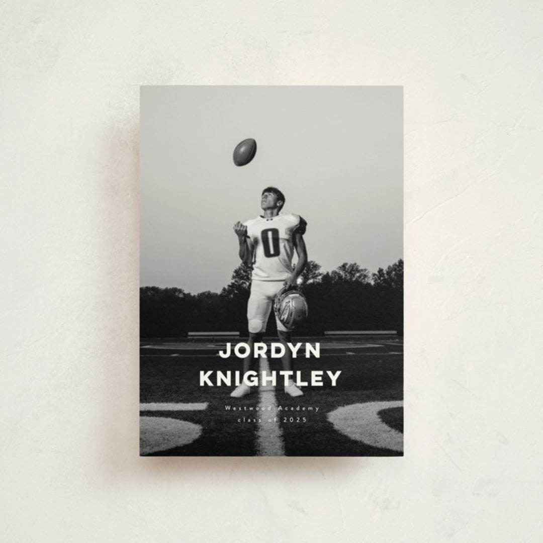 "the modernist" - Graduation Announcements in Eggshell by Benita Crandall - Front