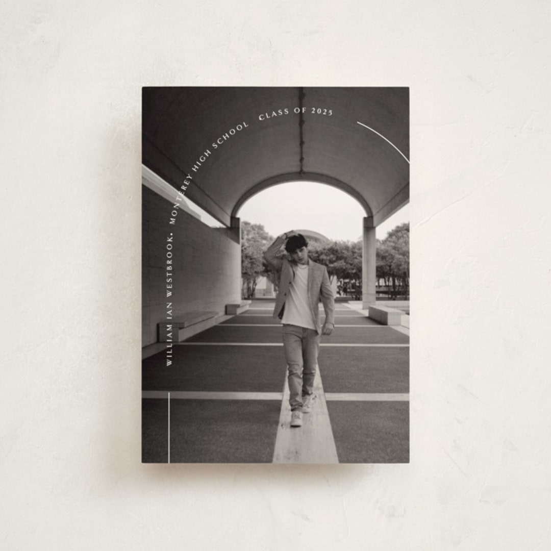 "Arc" - Graduation Announcements in Quartz by Erin Deegan - Front