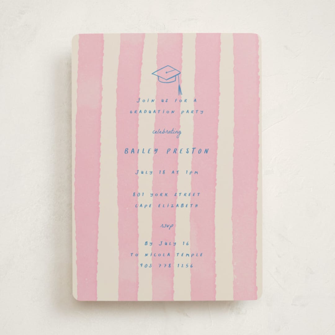 "daydreams and doodles" - Graduation Party Invitations in Cherry Blossom by Jessica Yeo - Front