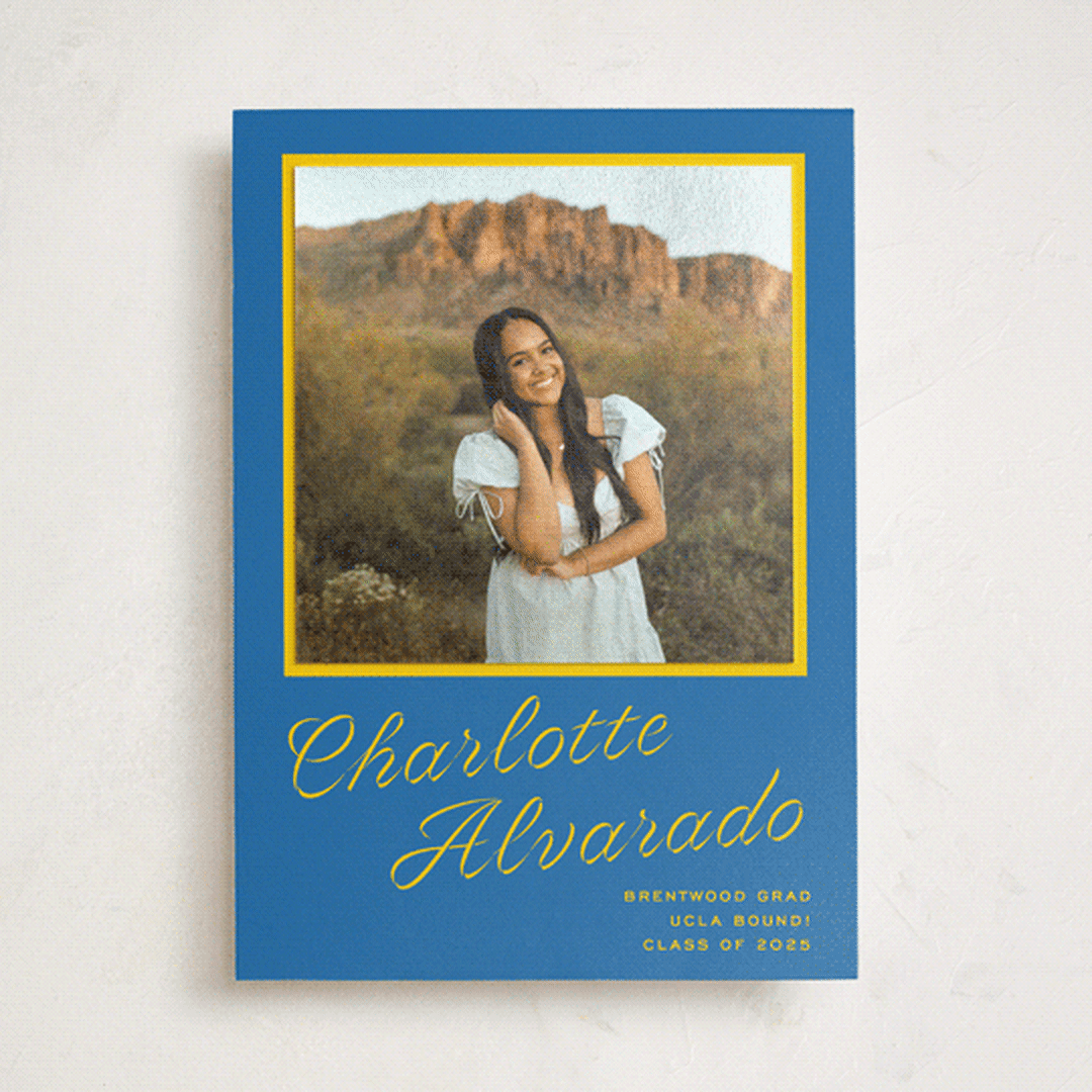 "cotillion" - Graduation Announcement Photo Mount Cards in Ocean by Megan Davis - Front
