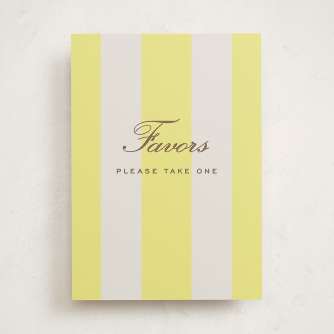 "Campania" - Graduation Party Signs in Limone by Megan Davis - Front