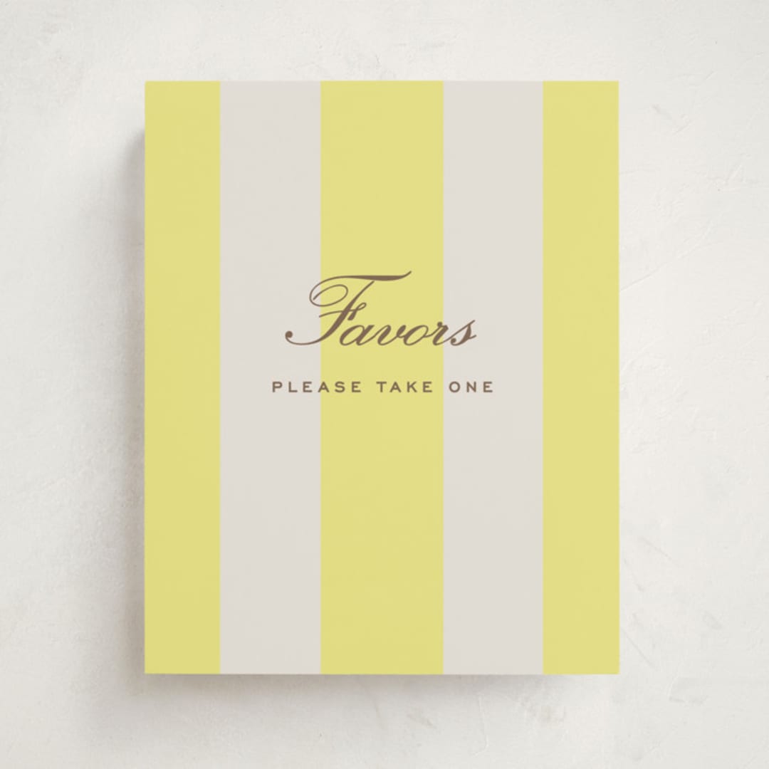 "Campania" - Graduation Party Signs in Limone by Megan Davis - Front