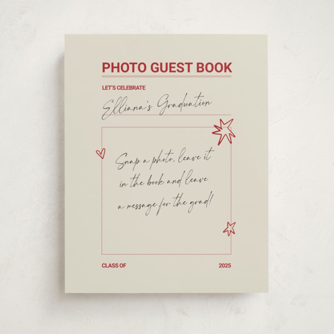 "Checklist Complete" - Graduation Party Signs in Parchment by Zove Ahhh - Front