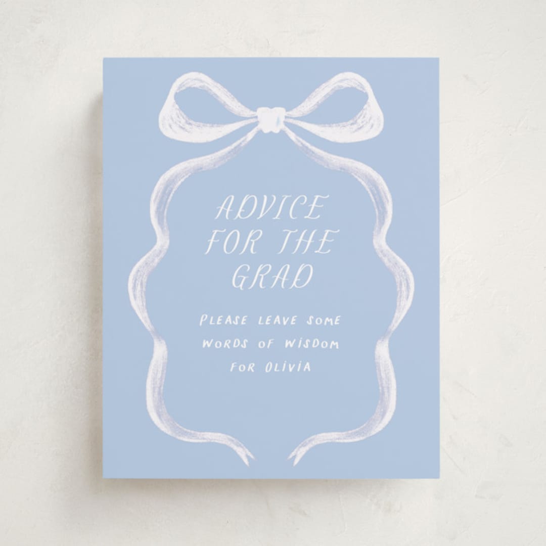 "cupolini" - Graduation Party Signs in Bluebell by chocomocacino - Front