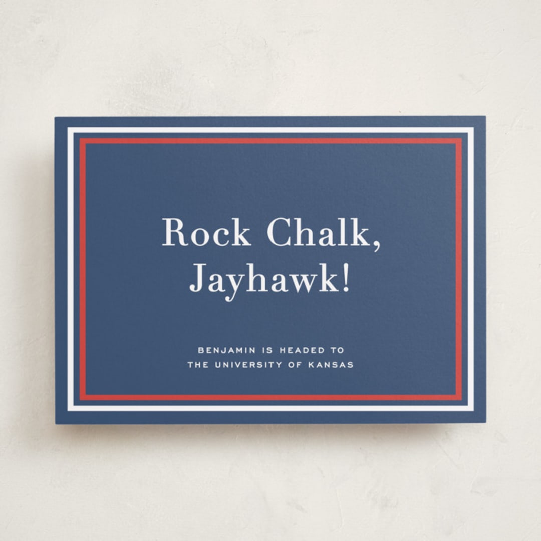 "study" - Graduation Party Signs in Navy by Megan Davis - Front