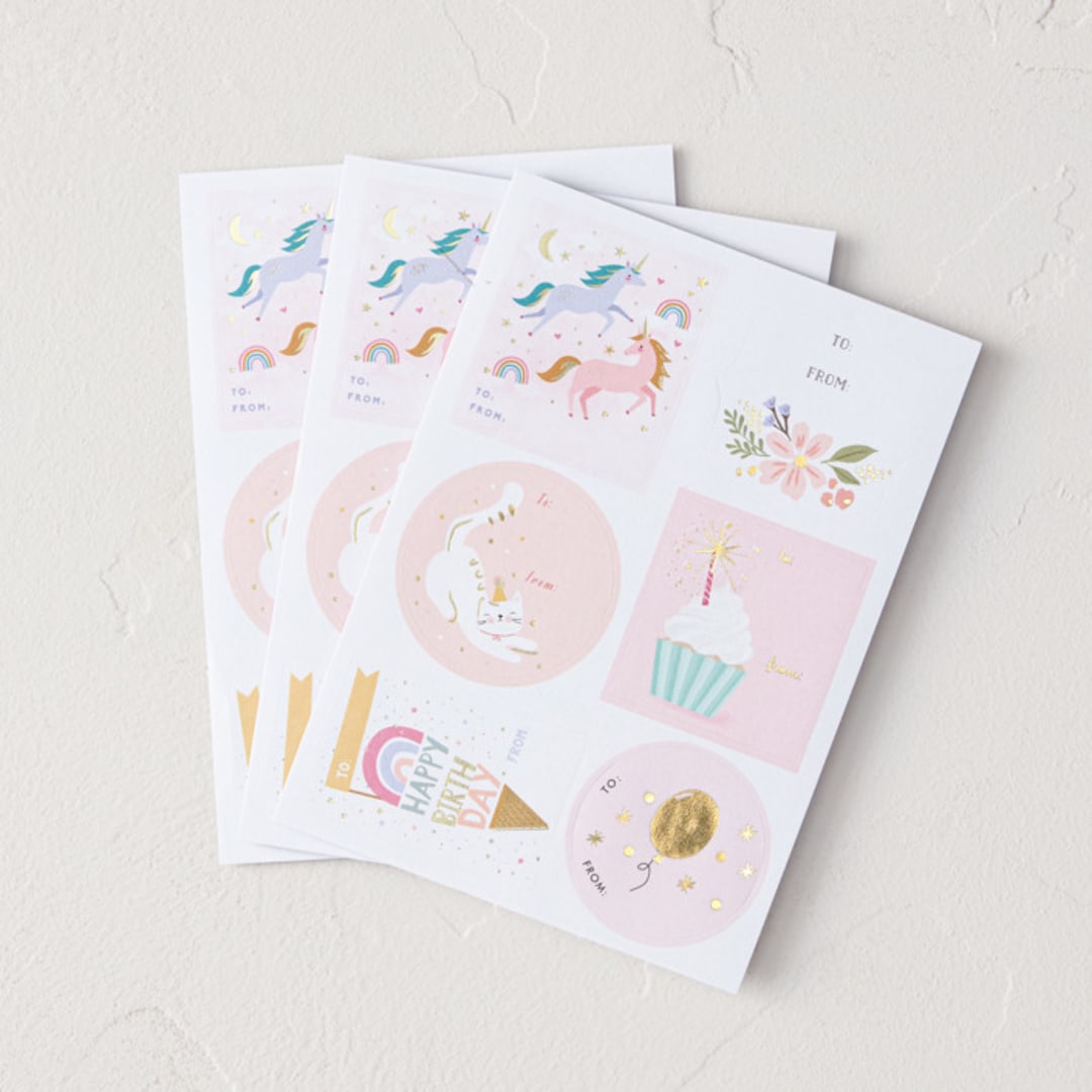 "Sweet birthday" - Gift Stickers in Sweets by Multiple Artists