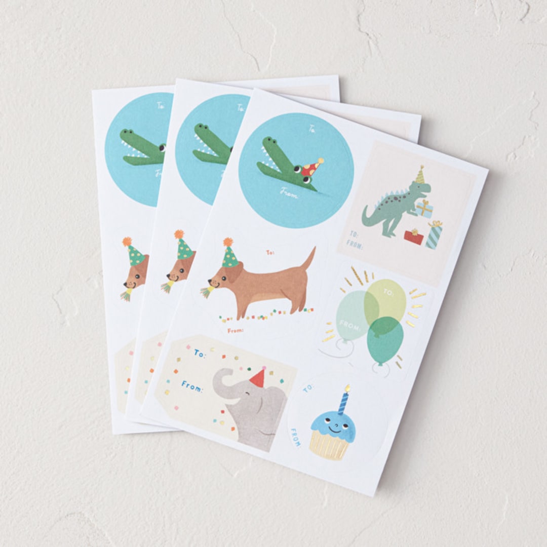 "Birthday Fun" - Gift Stickers in Party by Multiple Artists