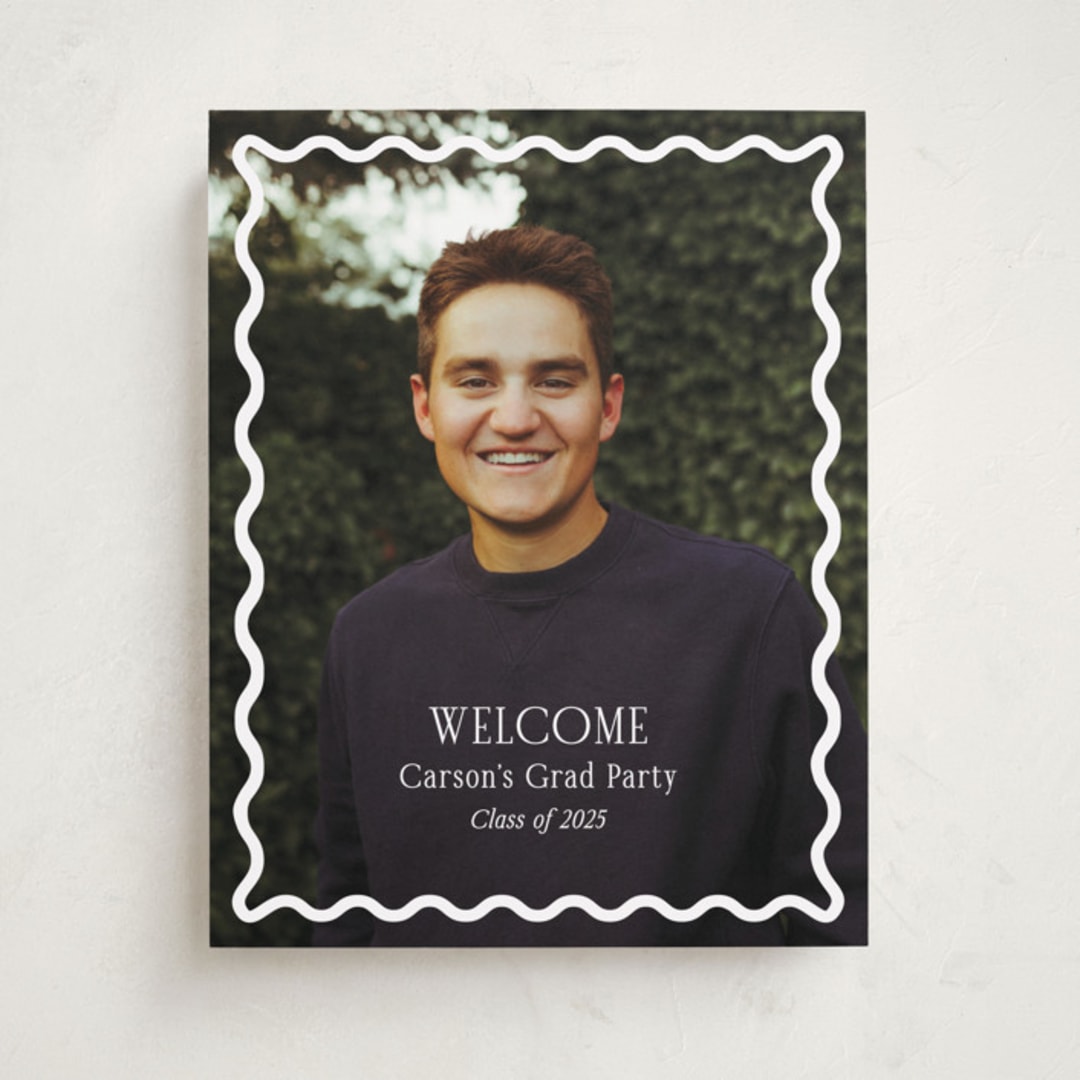 "Fun Border Frame" - Graduation Welcome Signs in Ice by Jackie Crawford - Front
