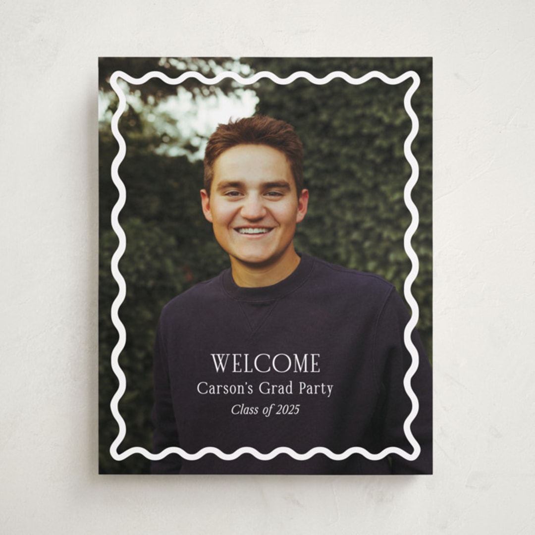 "Fun Border Frame" - Graduation Welcome Signs in Ice by Jackie Crawford - Front
