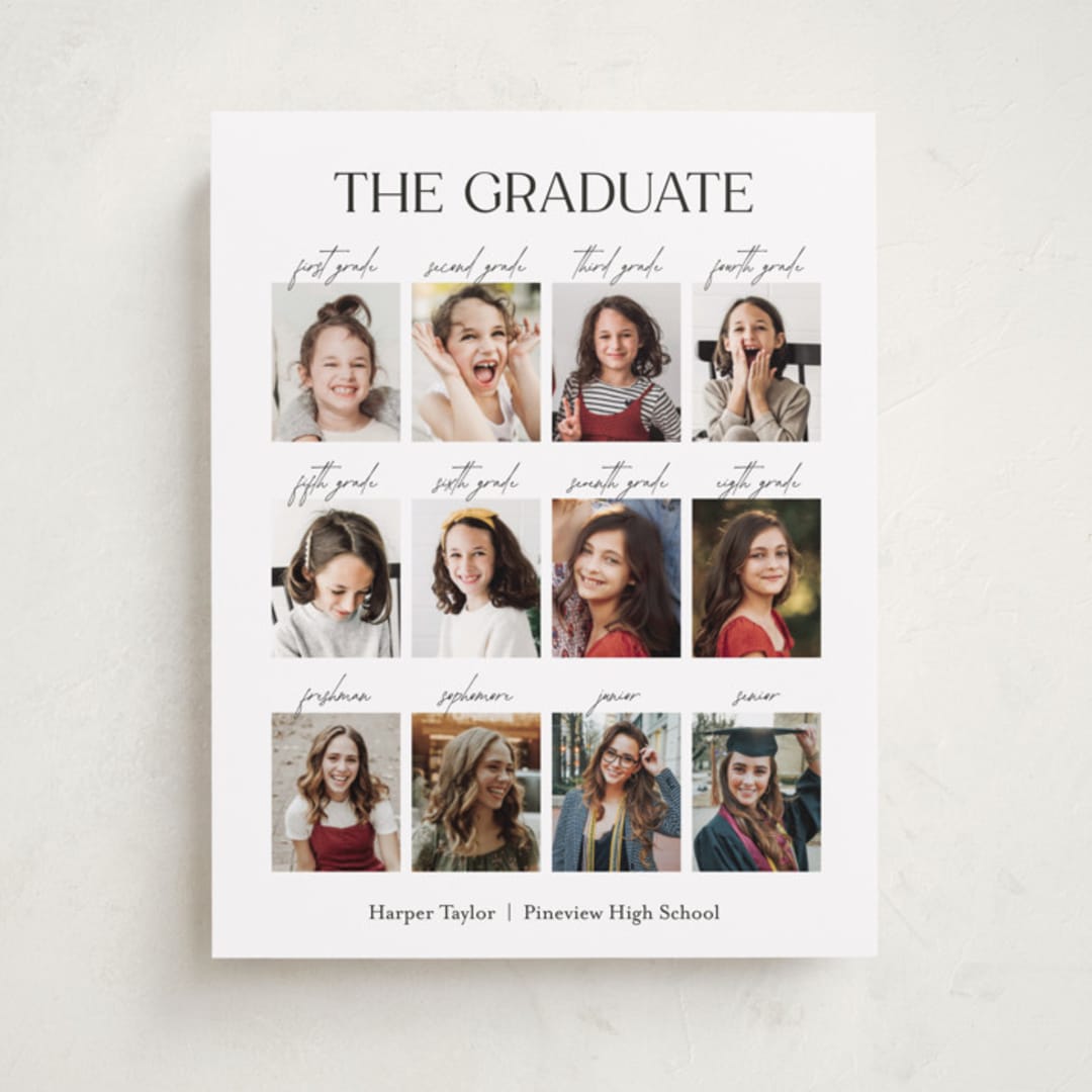 "Best Year" - Graduation Welcome Signs in Moon by Olivia Williams - Front