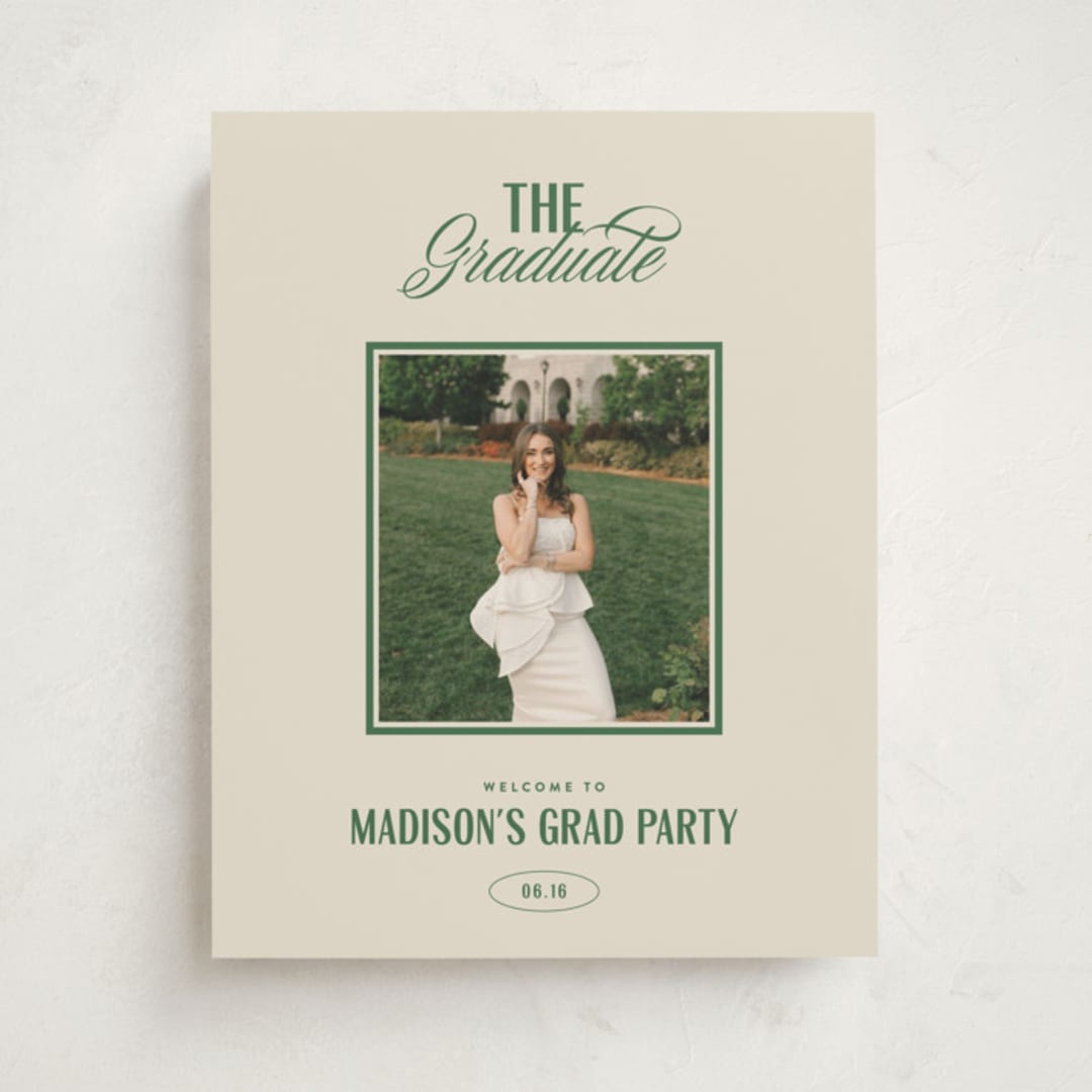 "The Headliner" - Graduation Welcome Signs in Turf by Erin L. Wilson - Front