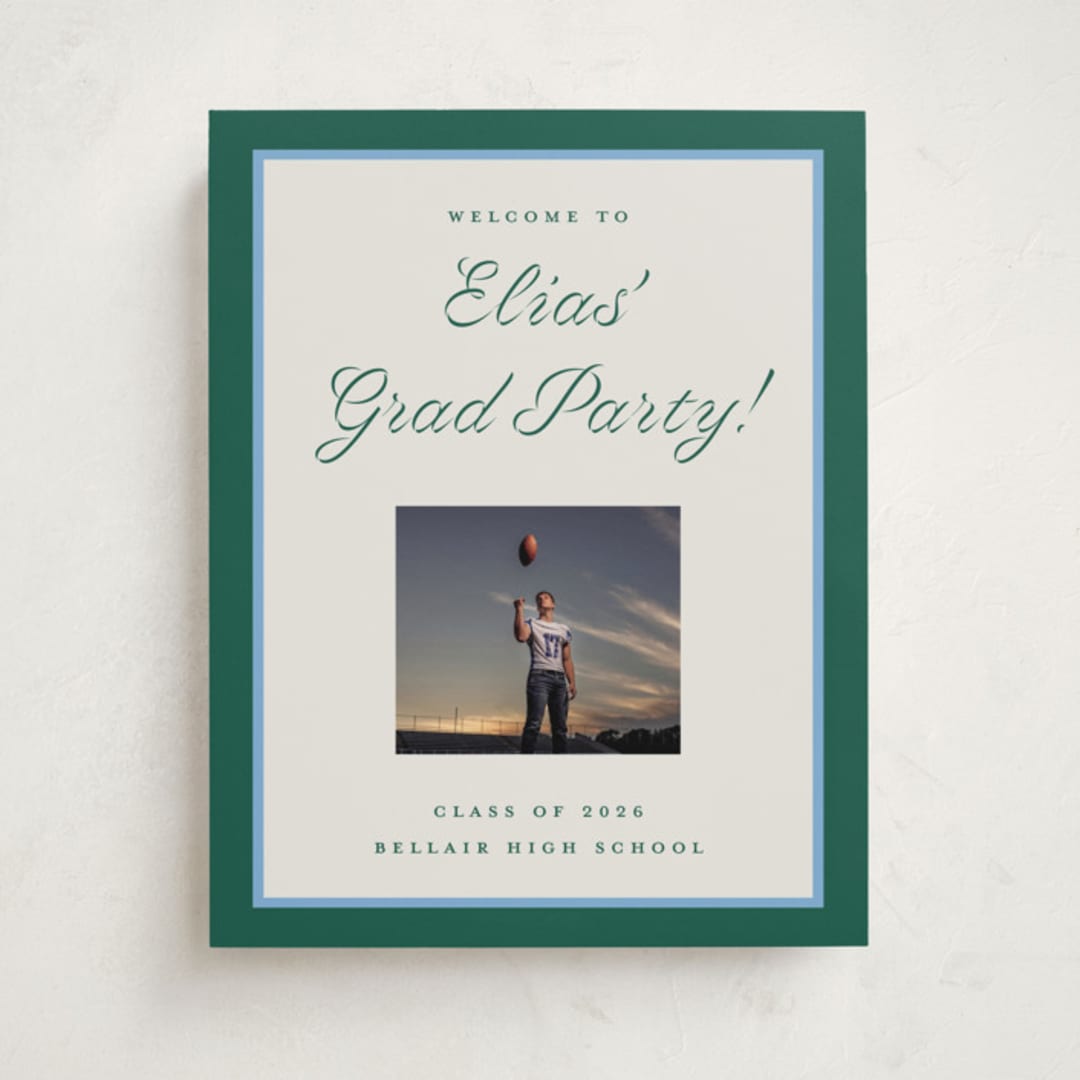 "Duo Colors" - Graduation Welcome Signs in Forest by Pati Cascino - Front