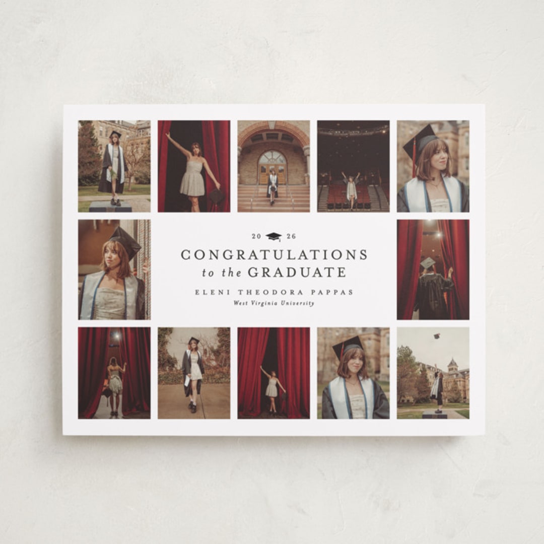 "Gazette" - Graduation Welcome Signs in Newsprint by Lea Delaveris - Front