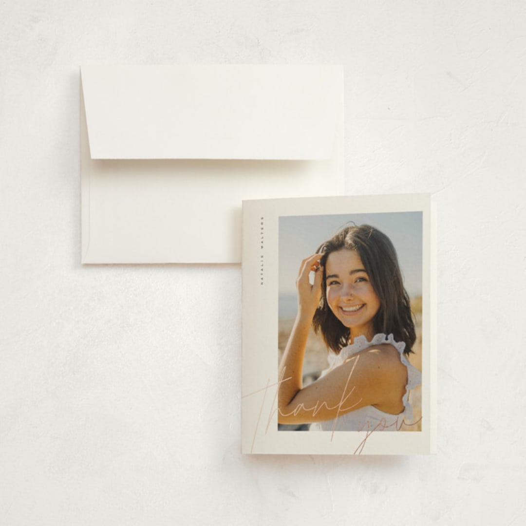"Beautiful Year" - Graduation Thank You Cards in Paper by Orasie - Front