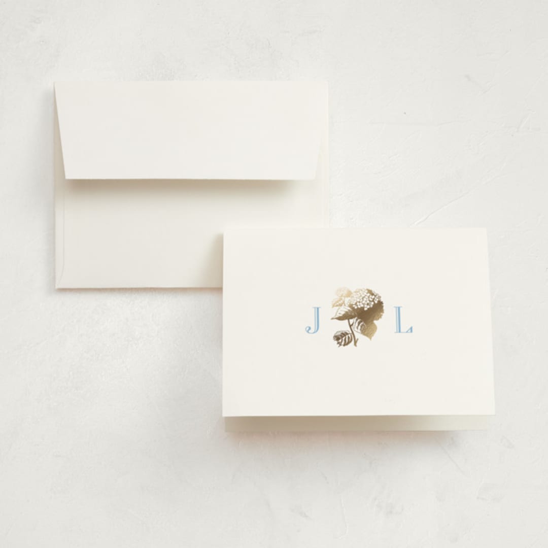 "Chesapeake" - Graduation Thank You Cards in Sky Blue by Megan Davis - Front