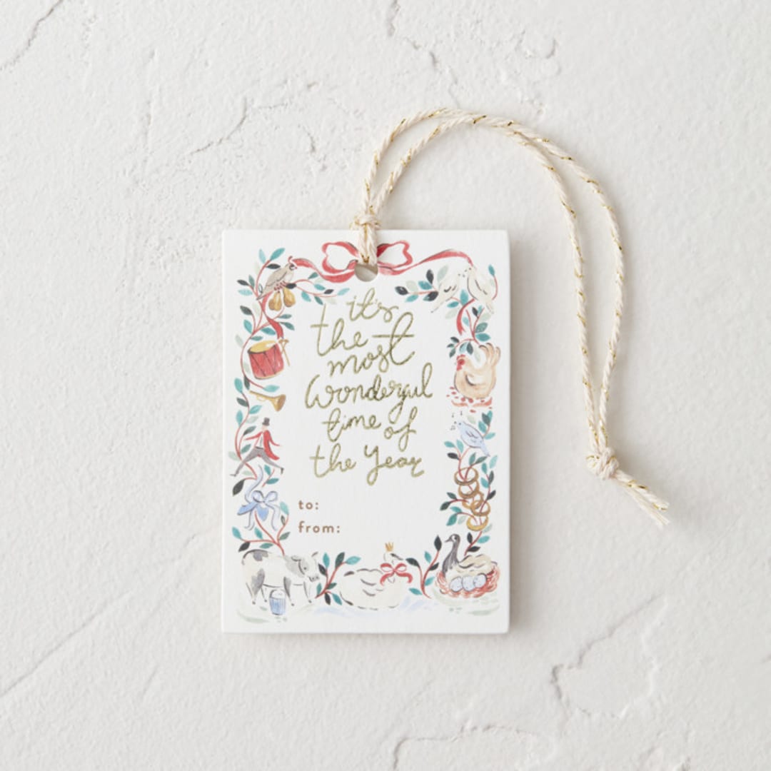 "12 days of christmas" - Gift Tags in Elegant by Sarah Knight