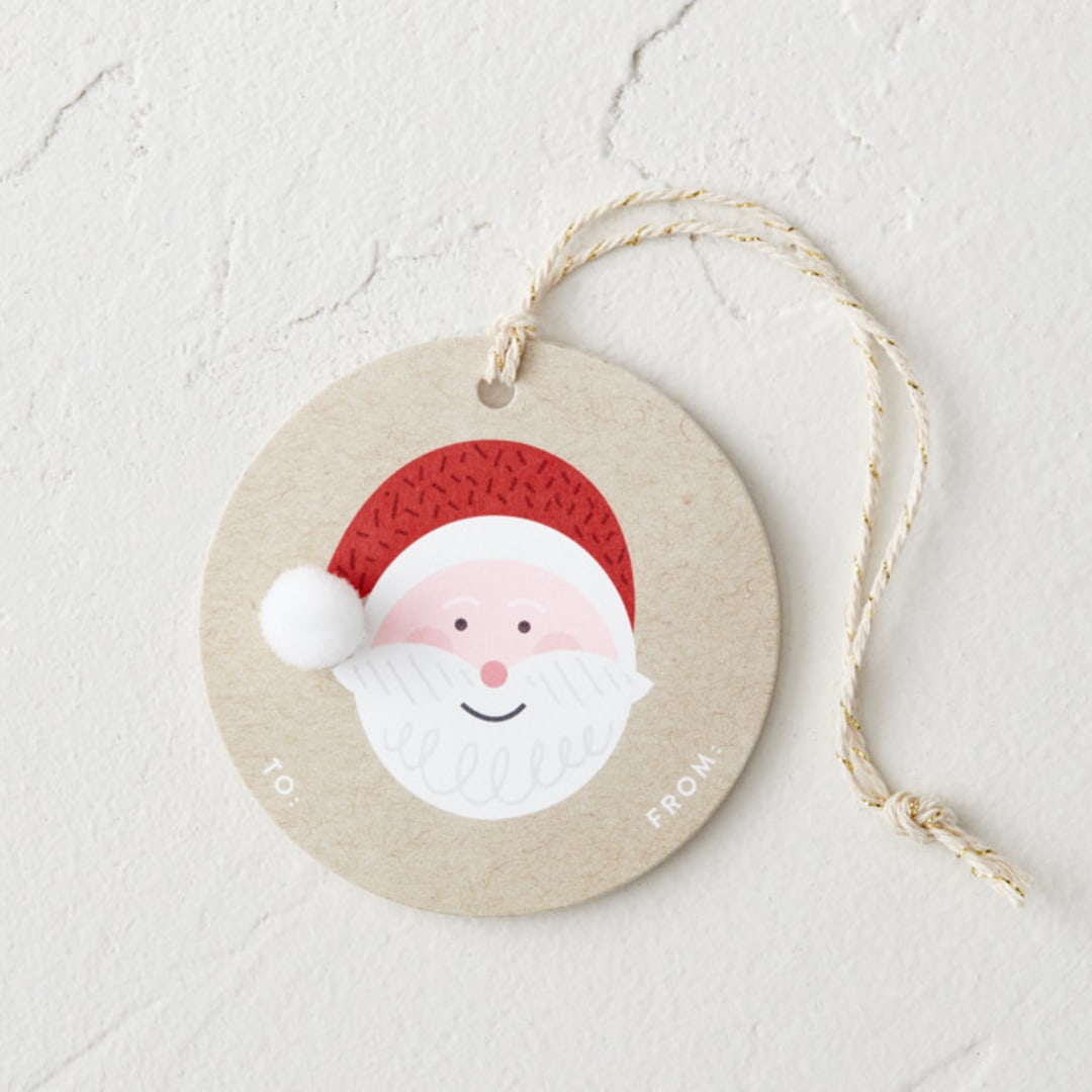 "Jolly Santa" - Gift Tags in Kraft by Erica Krystek