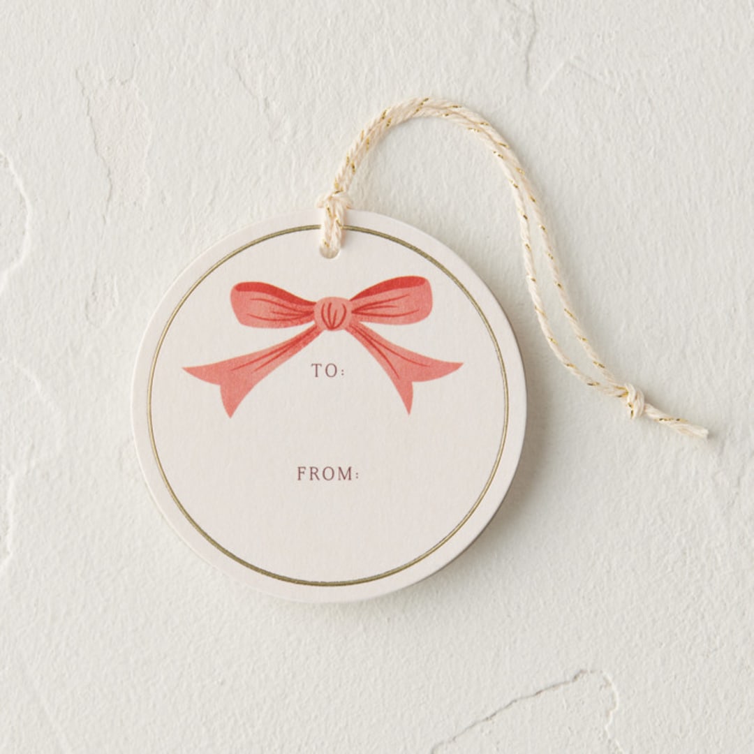 "Sweet Bow" - Gift Tags in Ruby by Jamie Alexander