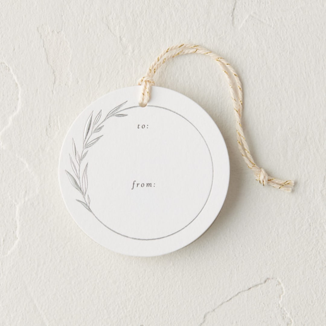 "Simple Wreath" - Gift Tags in Ice by Kelly Schmidt