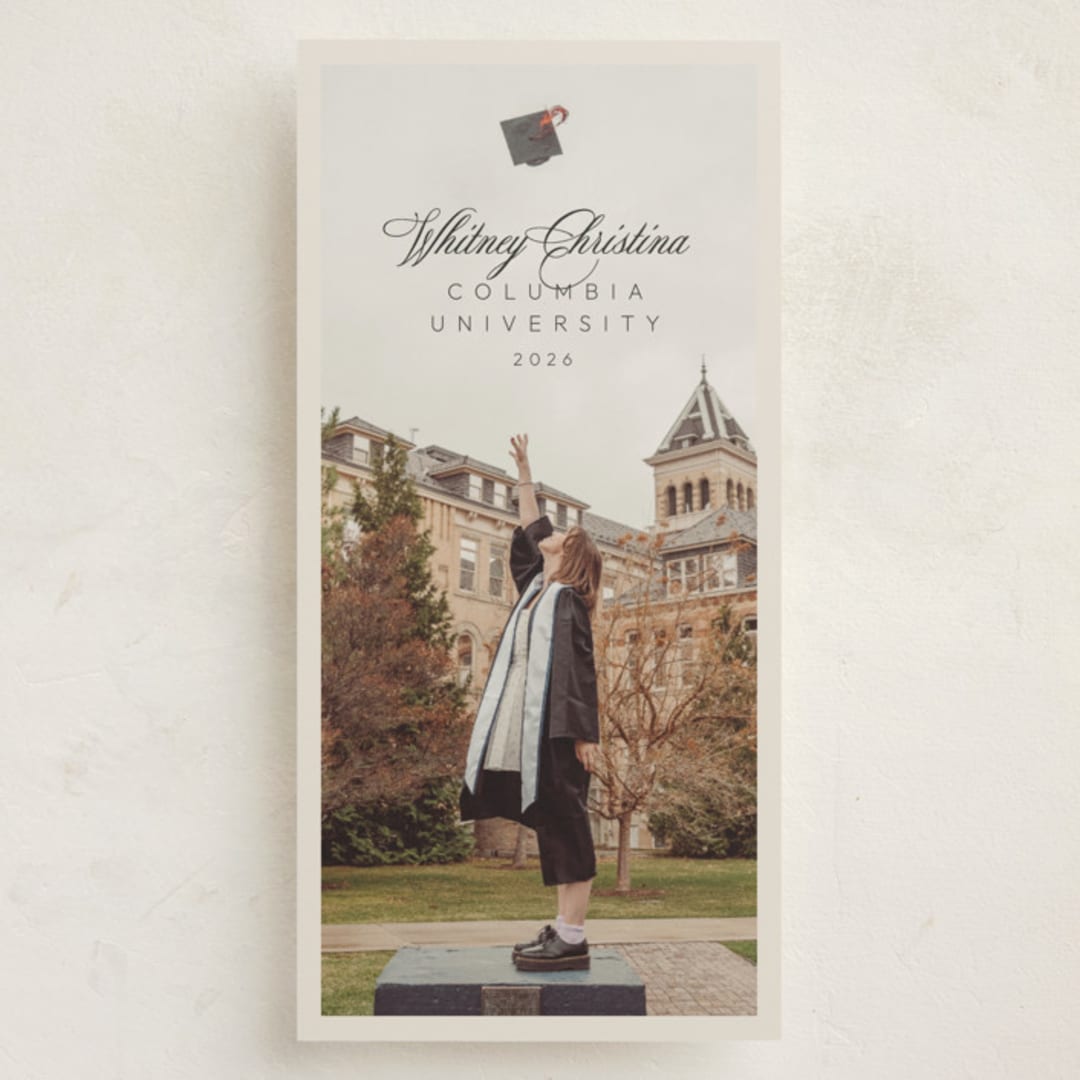 "Modern Script" - Graduation Announcements in Sand by Zove Ahhh - Front