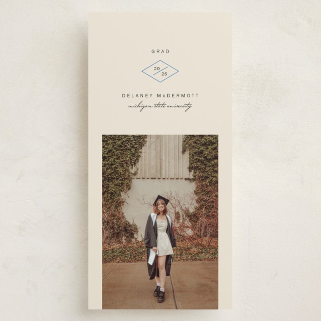 "Mid Century" - Graduation Announcements in Buttercream by Baumbirdy - Front