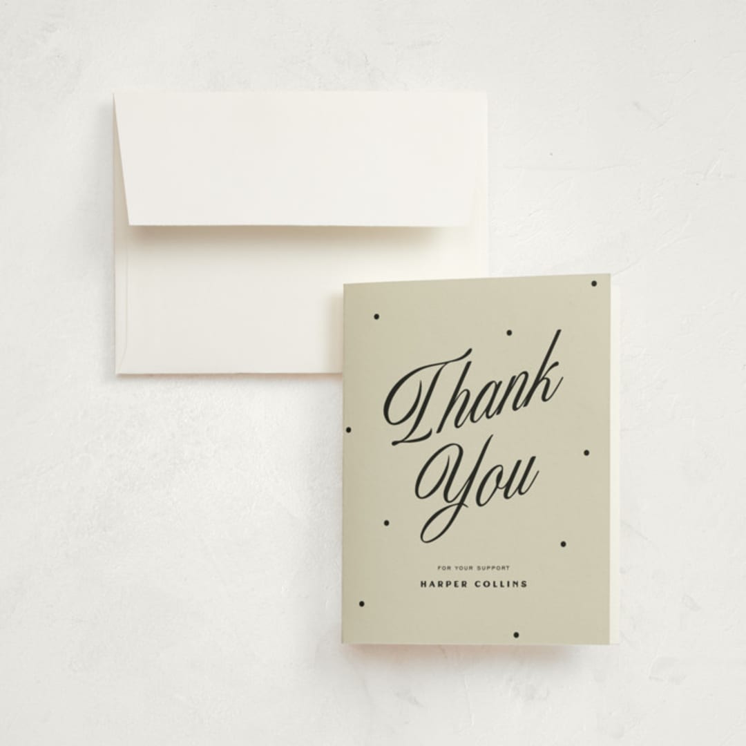 "The Modern" - Graduation Thank You Cards in Butter by Pixel and Hank - Front