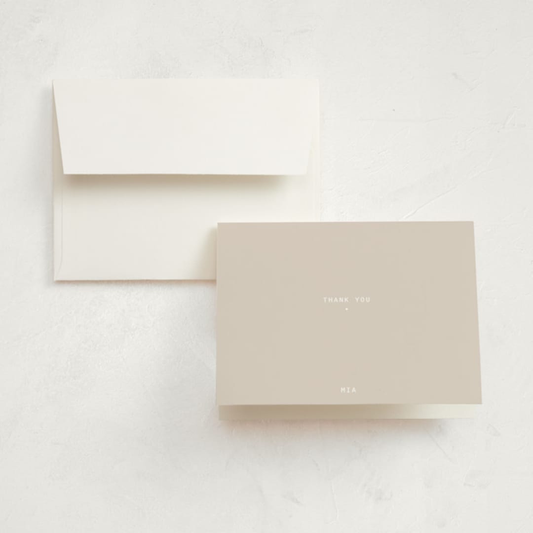 "titled" - Graduation Thank You Cards in Cream by JoAnn Jinks - Front