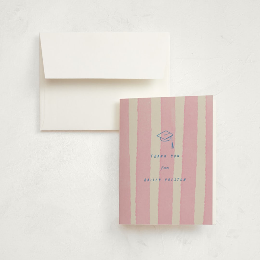 "daydreams and doodles" - Graduation Thank You Cards in Cherry Blossom by Jessica Yeo - Front