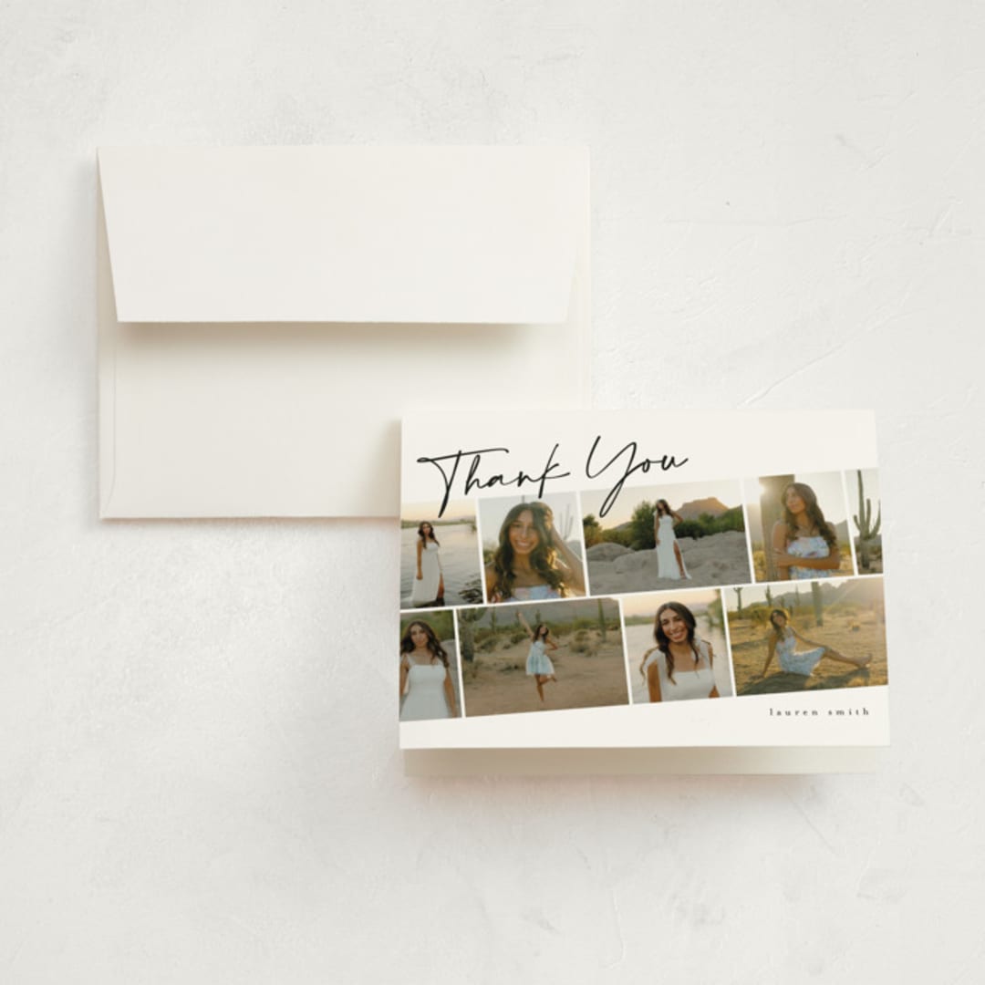"Highlights" - Graduation Thank You Cards in Snow by Iveta Angelova - Front