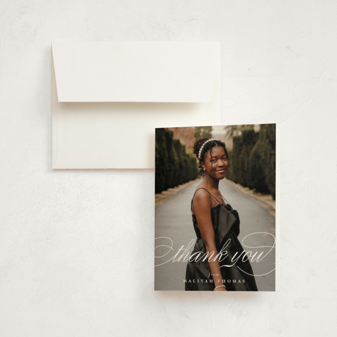 "Sol" - Graduation Thank You Cards in Classic by letterfix - Front