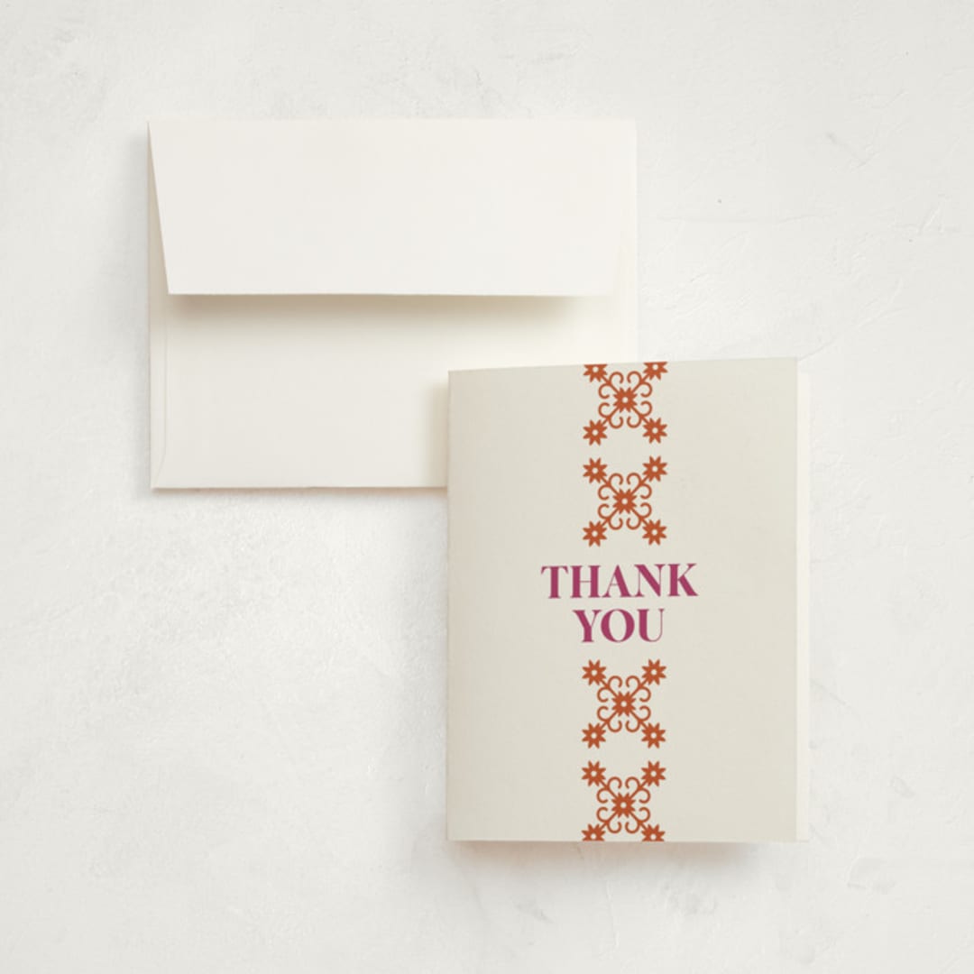 "Let's Fiesta" - Graduation Thank You Cards in Gumdrop by Eva Tadros - Front