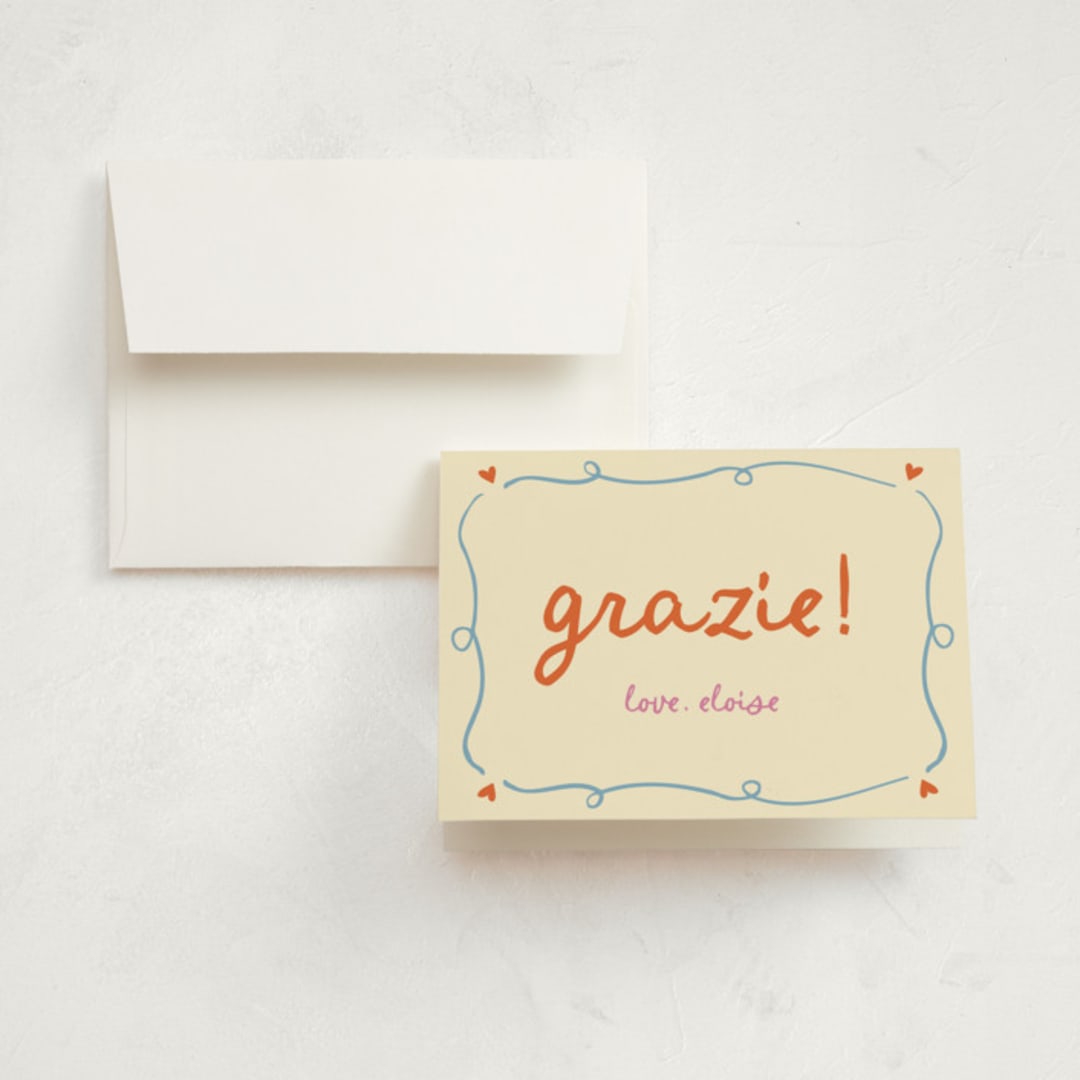 "Cin cin" - Graduation Thank You Cards in Verona by Stephanie Heinrich Godbout - Front