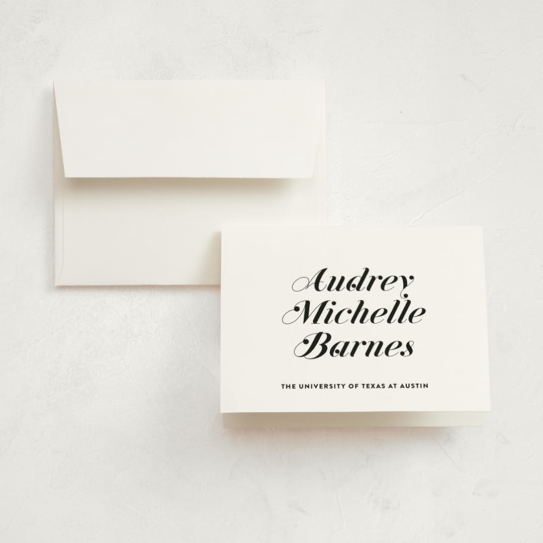 "Class Dismissed" - Graduation Thank You Cards in Ink by Megan Davis - Front