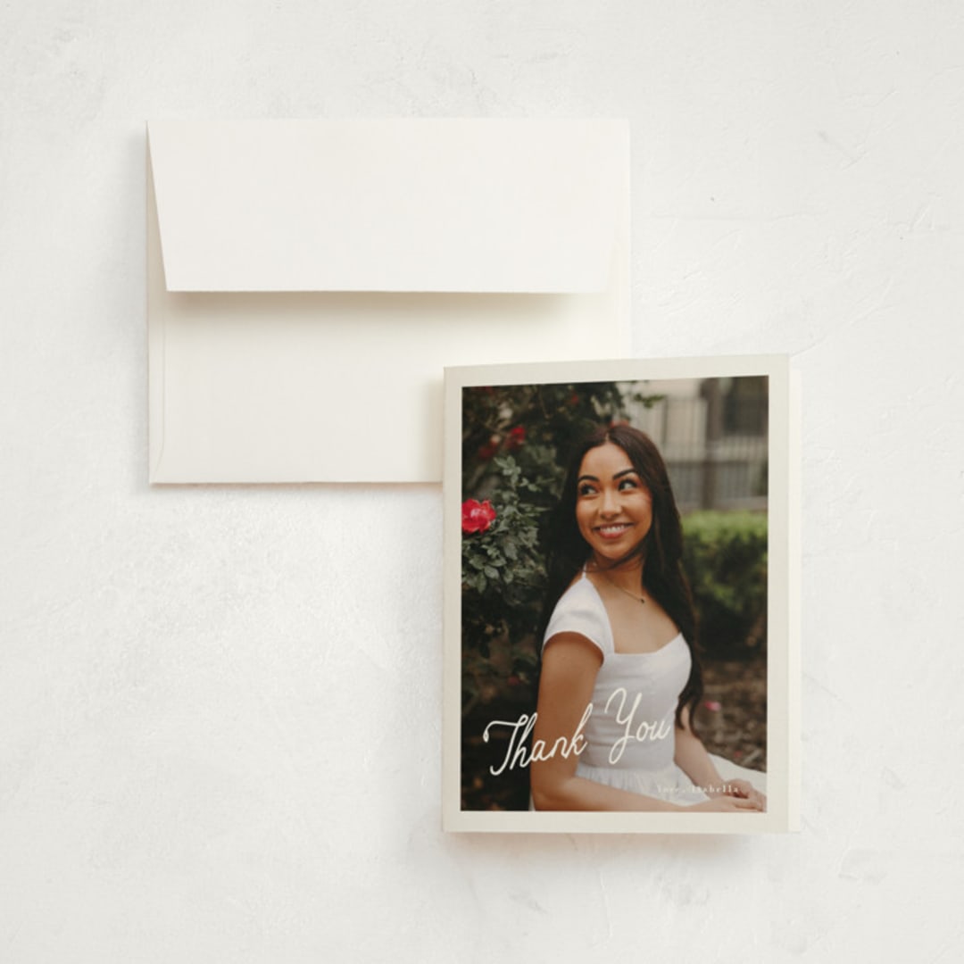 "horchata" - Graduation Thank You Cards in Porcelain by chocomocacino - Front