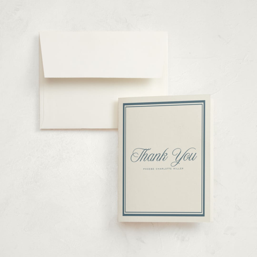 "Lauren" - Graduation Thank You Cards in Winterberry by Blustery August - Front