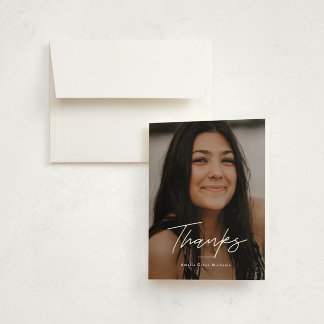 "Details" - Graduation Thank You Cards in Cloud by Susan Asbill - Front