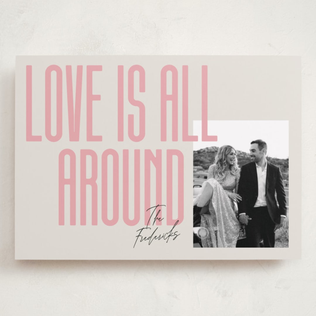 "Love is All Around" - Valentine's Day Cards in Petal by Jackie Crawford - Front