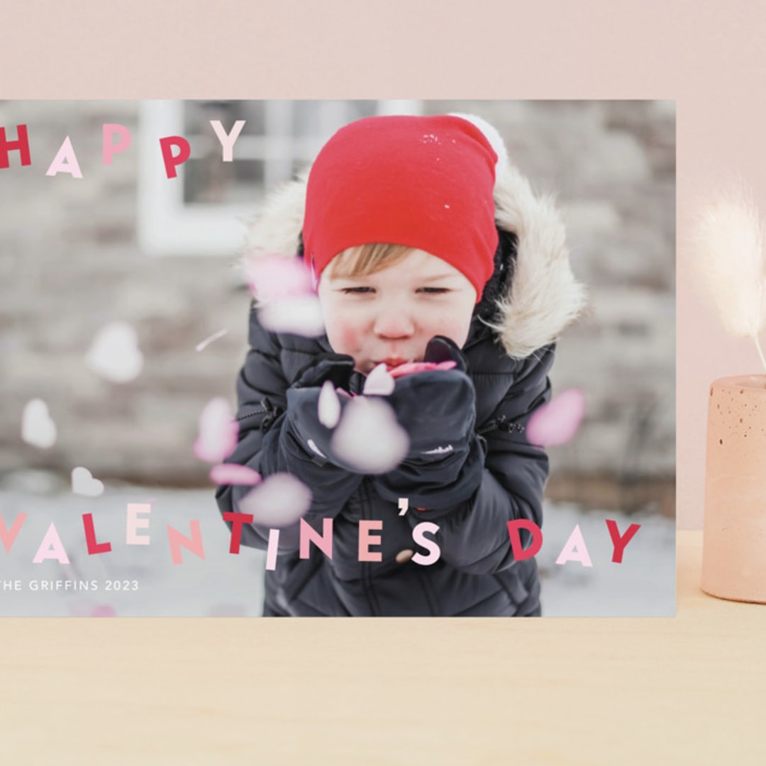"Dancing Valentine" - Valentine's Day Cards in Cotton Candy by Yaling Hou Suzuki - Front