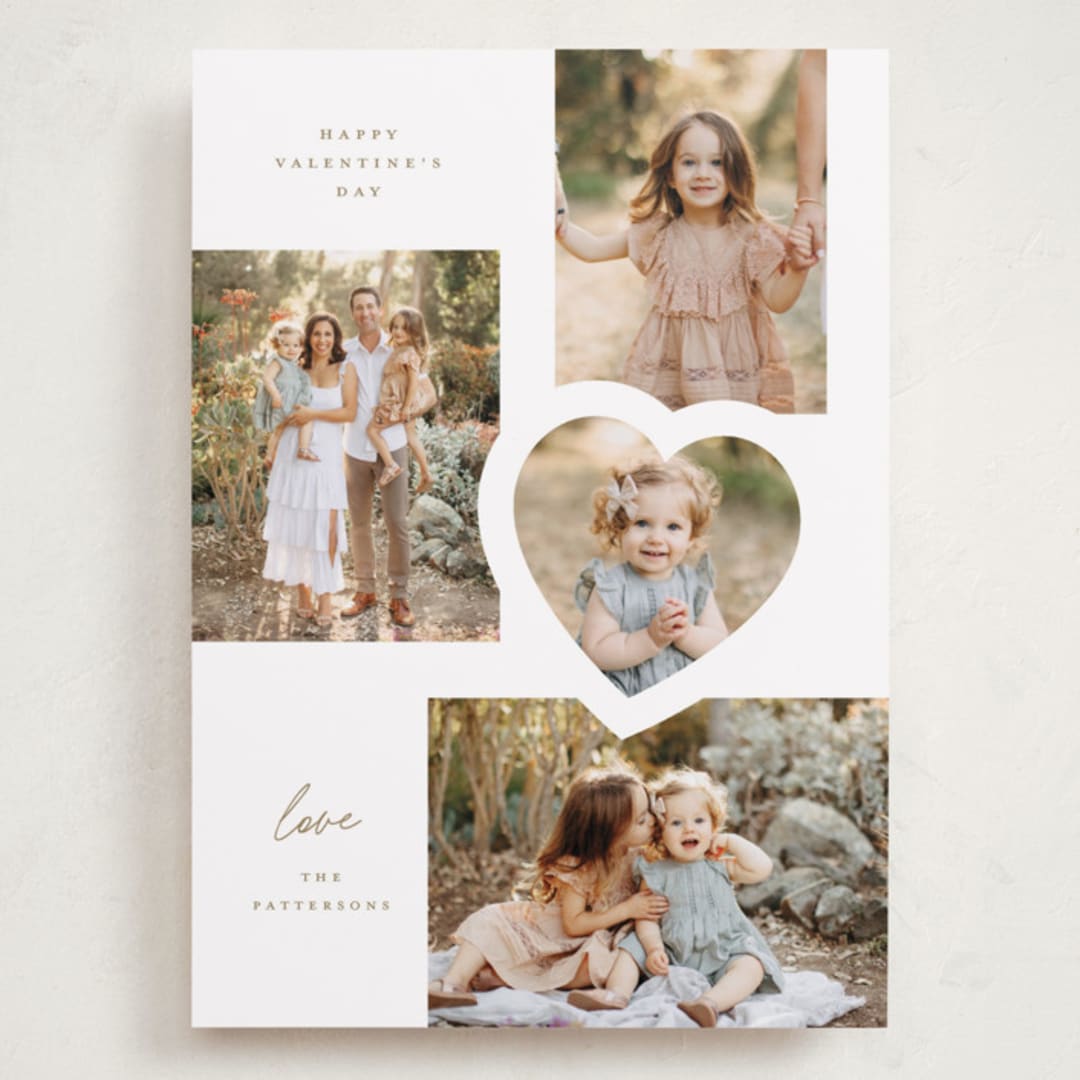 "Love times 4" - Valentine's Day Cards in Marshmallow by Angela Garrick - Front