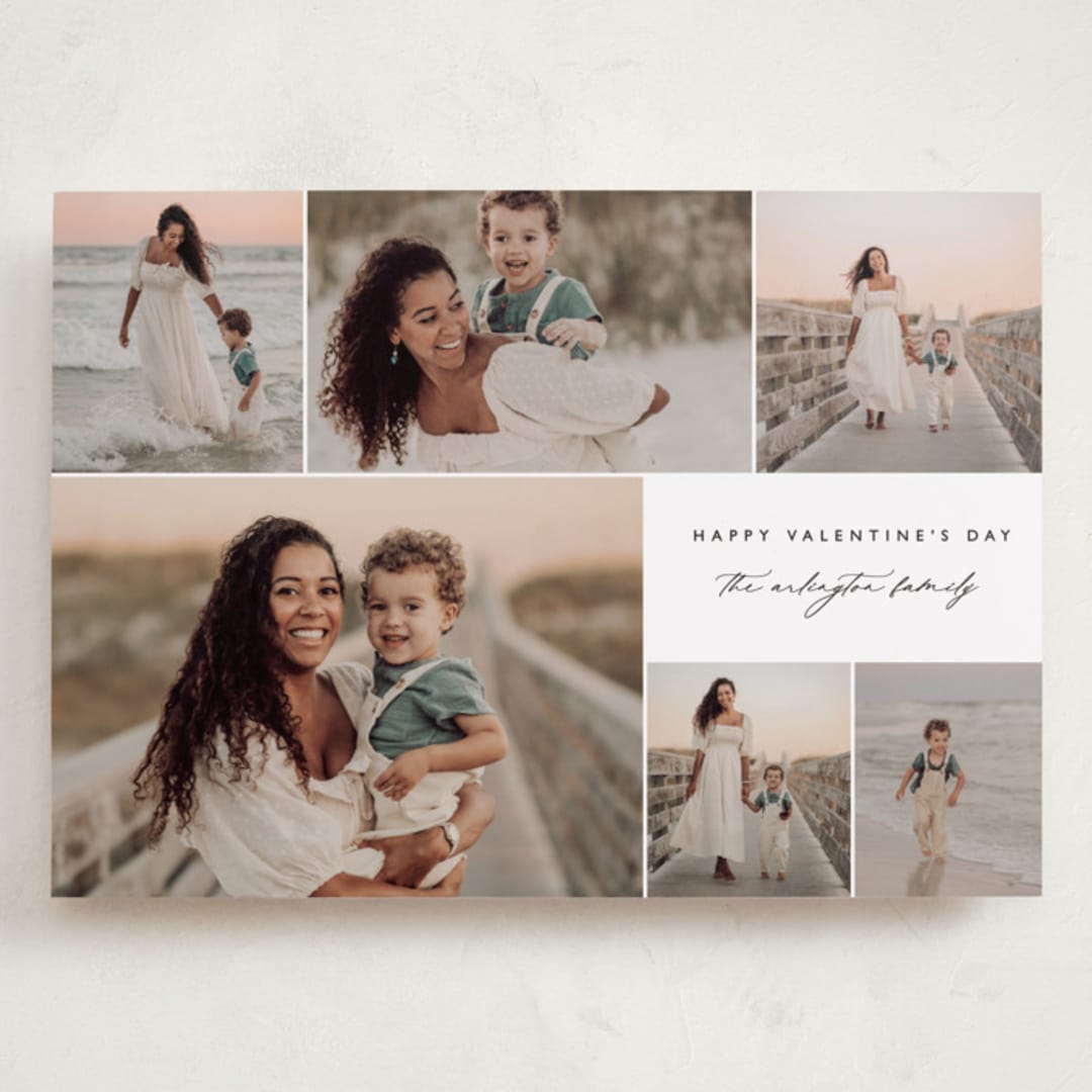 "Serene Surround" - Valentine's Day Cards in Snow by Kelly Schmidt - Front