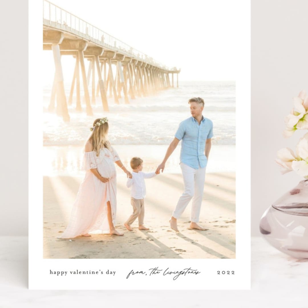 "Minimal Snapshot" - Valentine's Day Cards in Cloud by Jackie Crawford - Front
