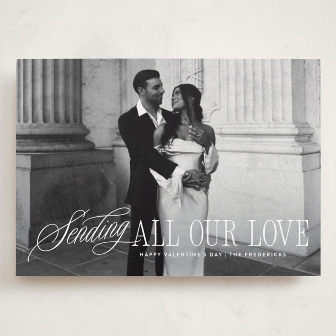 "Sending Script" - Valentine's Day Cards in Cloud by Jackie Crawford - Front