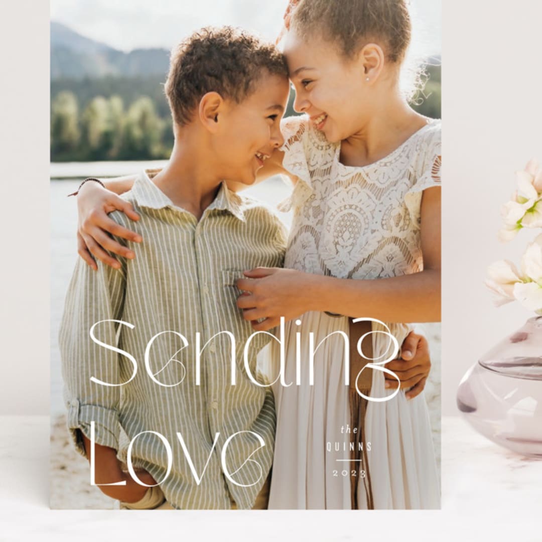 "Vail" - Valentine's Day Cards in Snow by Kristie Kern - Front