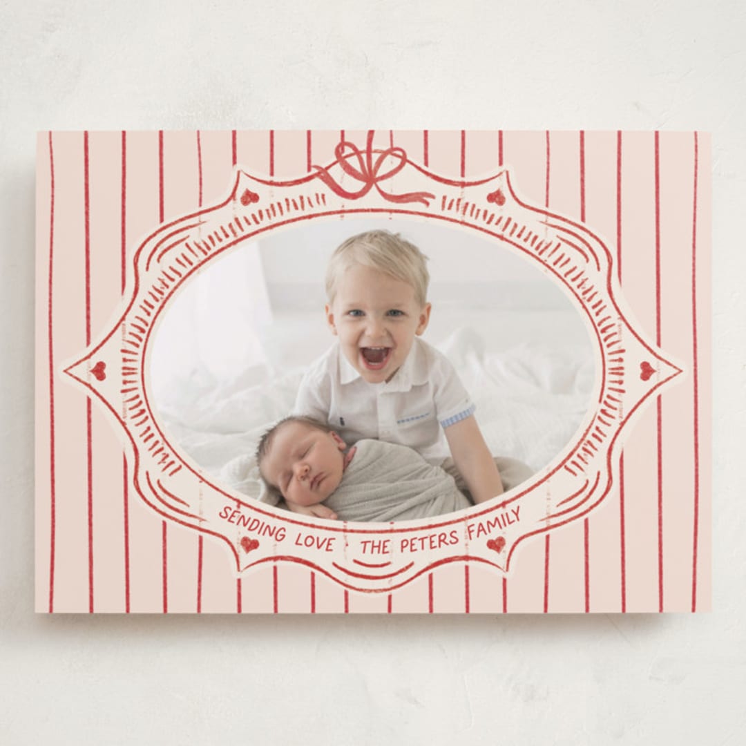 "Vintage Frame" - Valentine's Day Cards in Apple by Tamara Hilje - Front