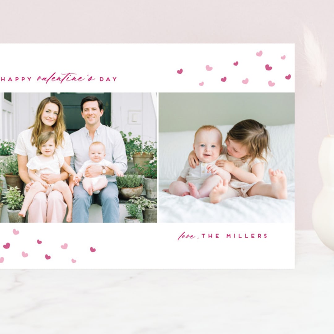 "modern and sweet" - Valentine's Day Cards in Rose by Anupama - Front