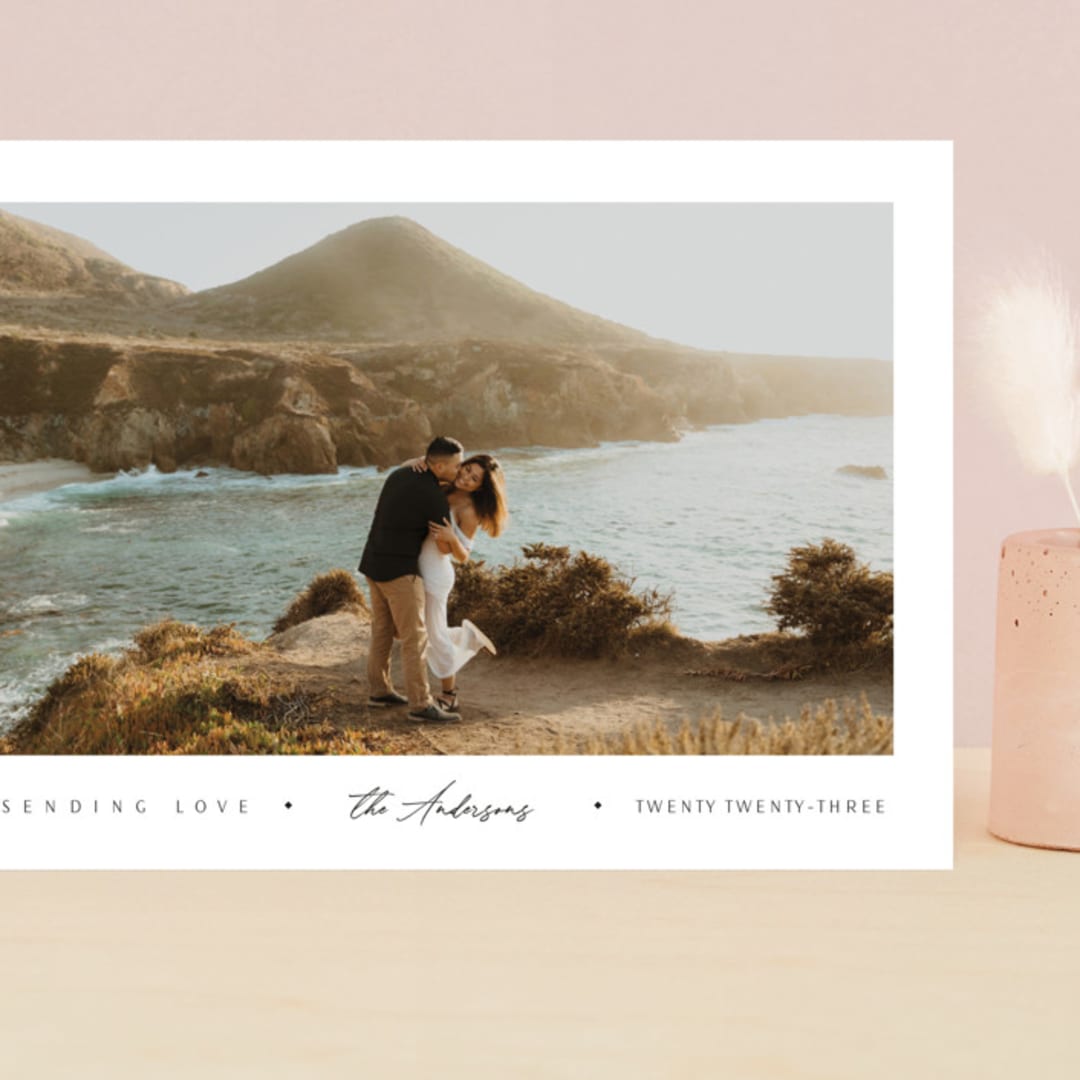 "The Minimalist" - Valentine's Day Cards in Cloud by Nicole Walsh - Front